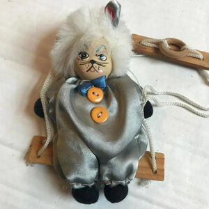 Unique vintage Doll ( cat painted face)